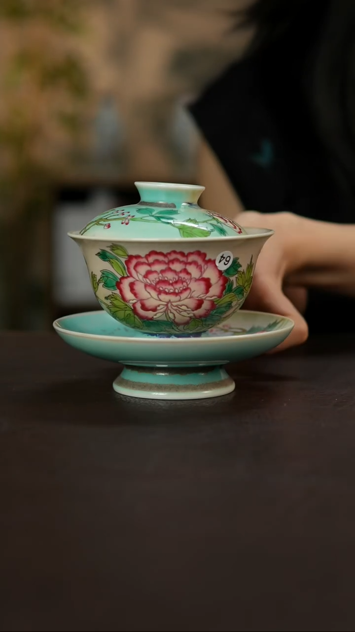 杯景德镇陶瓷杯碗柴烧多人