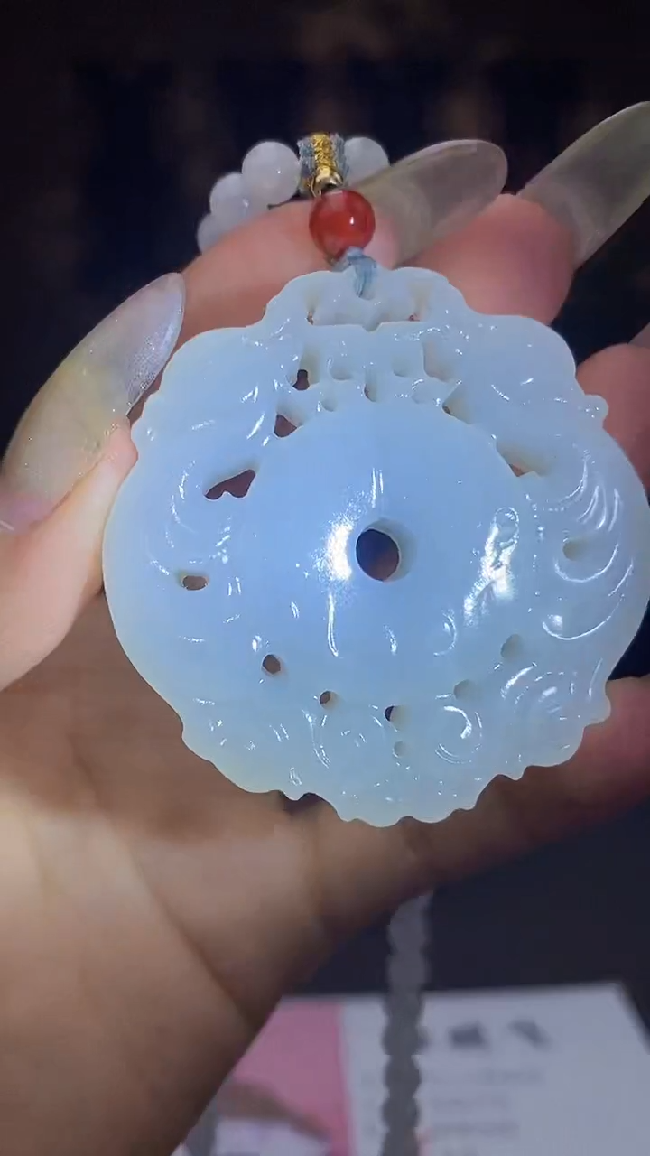 和田玉未镶嵌颈饰C371