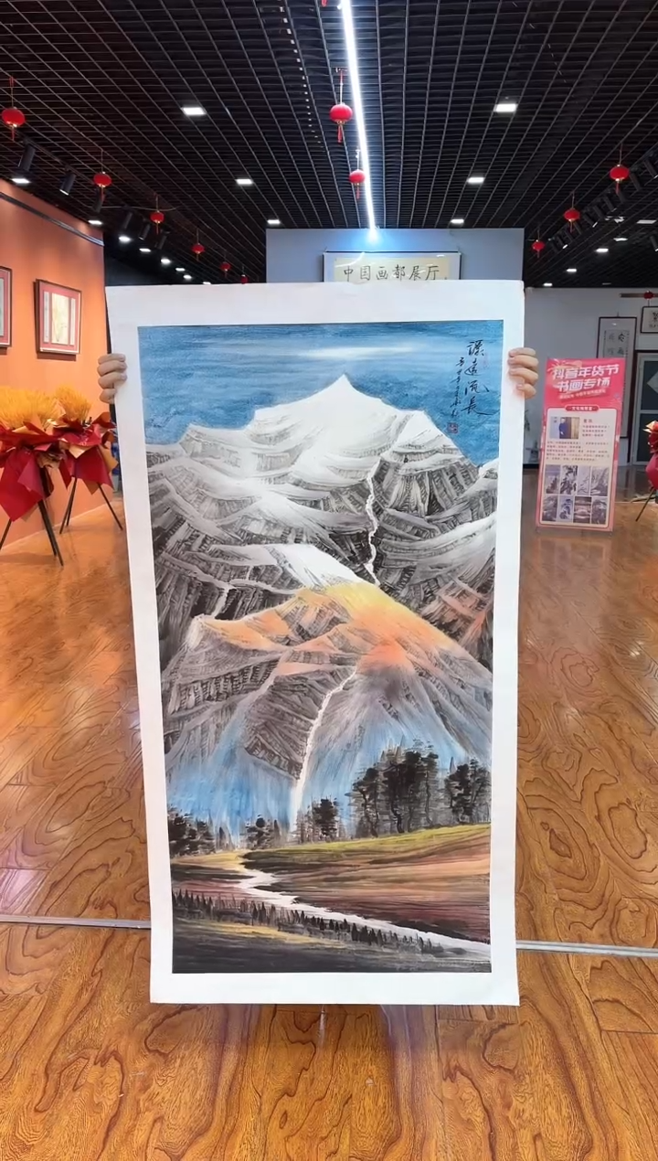 【闪购商品】国画周建真老师绘画作品14-17