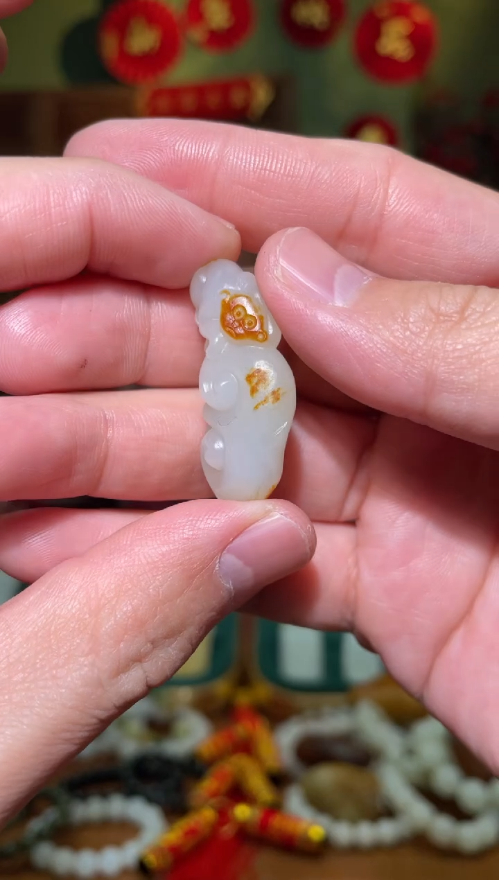 【闪购商品】和田玉吊坠(不含链)未镶嵌猴如意13g