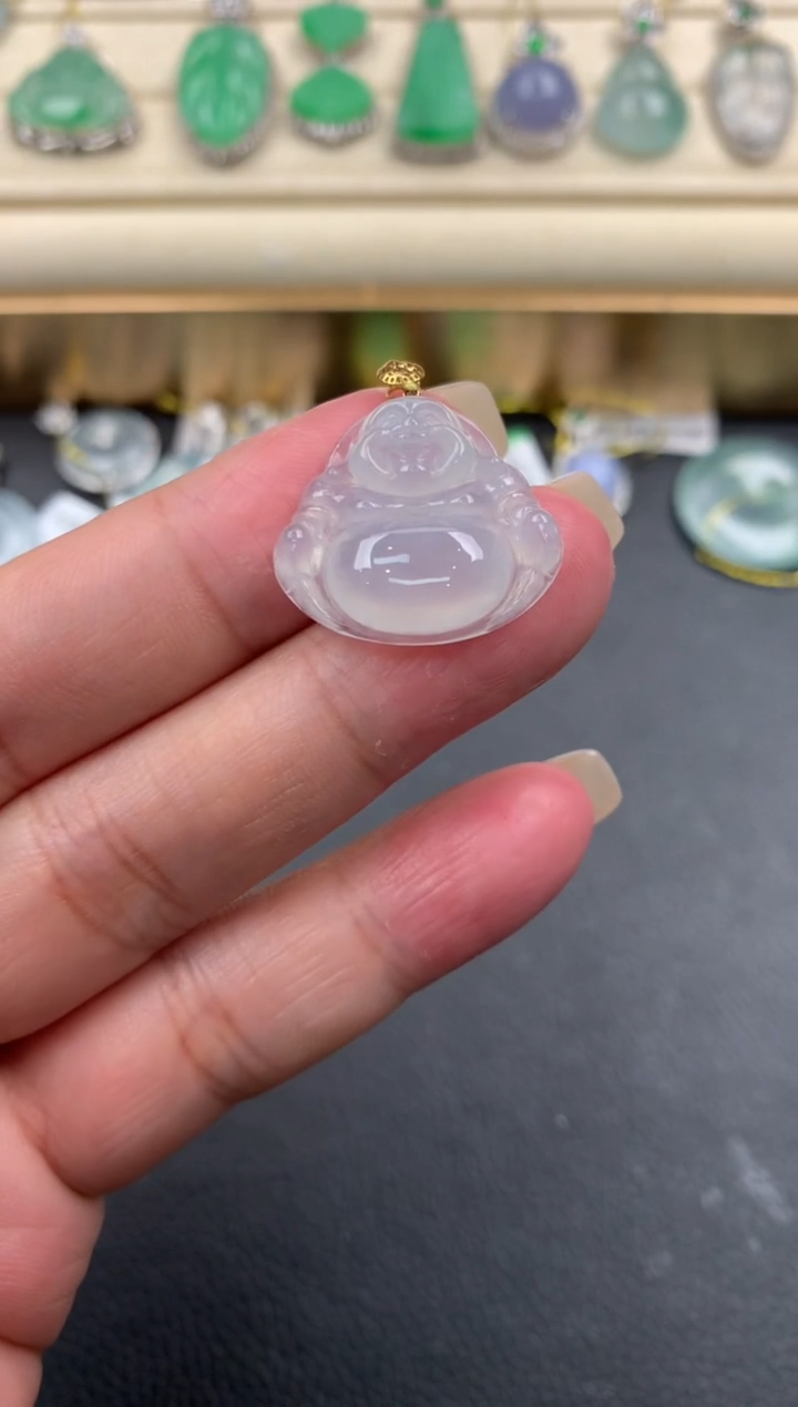 【闪购商品】翡翠颈饰18K金镶嵌Q558      