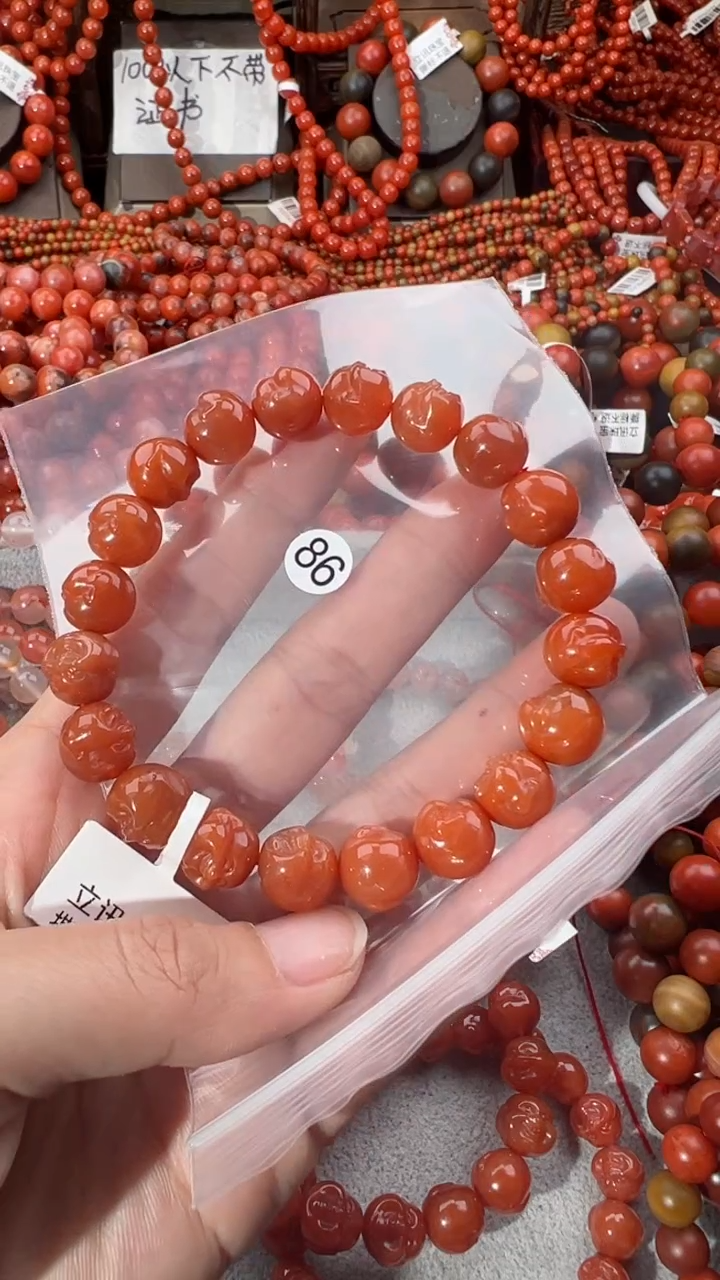 【闪购商品】南红玛瑙手串未镶嵌11