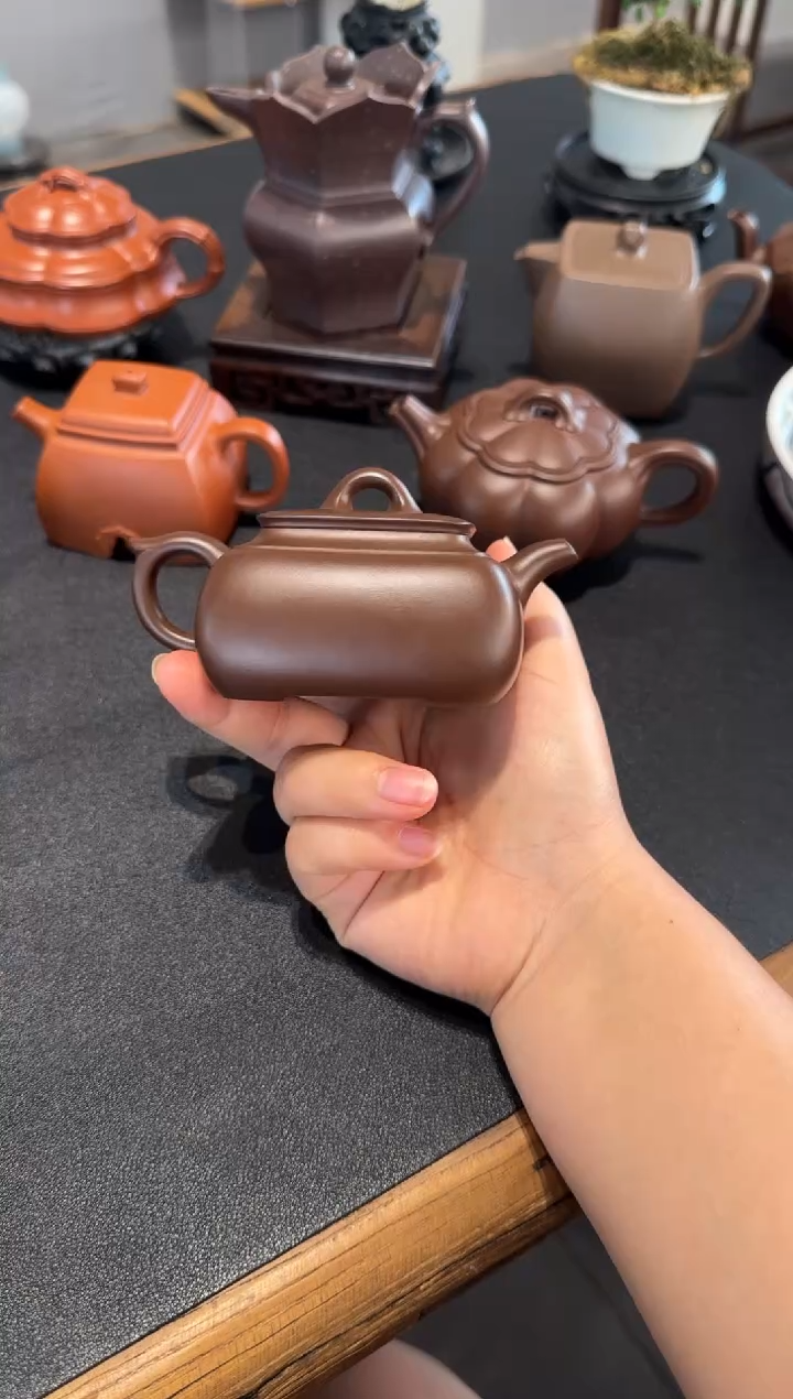 茶壶紫砂天**空长四方 紫砂壶