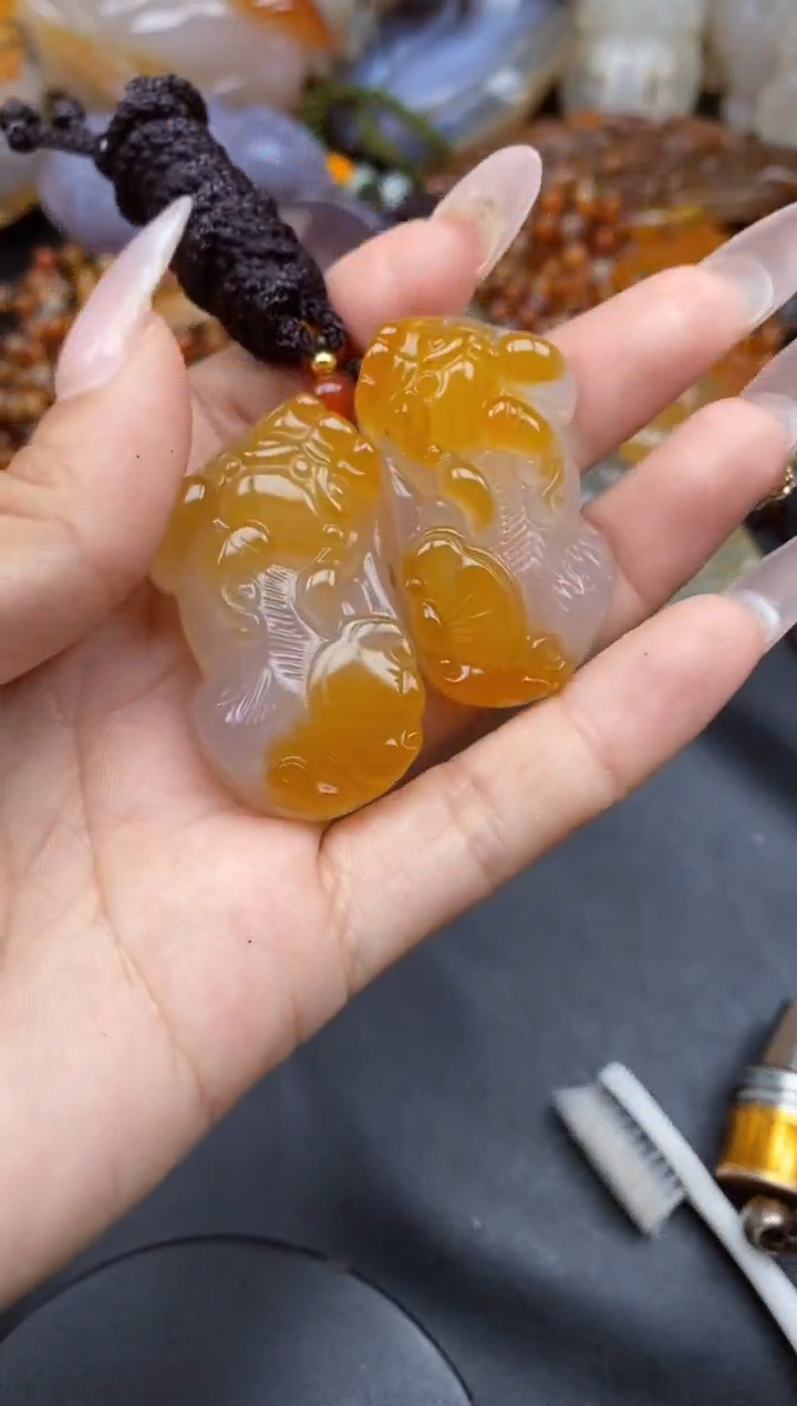 【闪购商品】玛瑙/玉髓颈饰合金ll