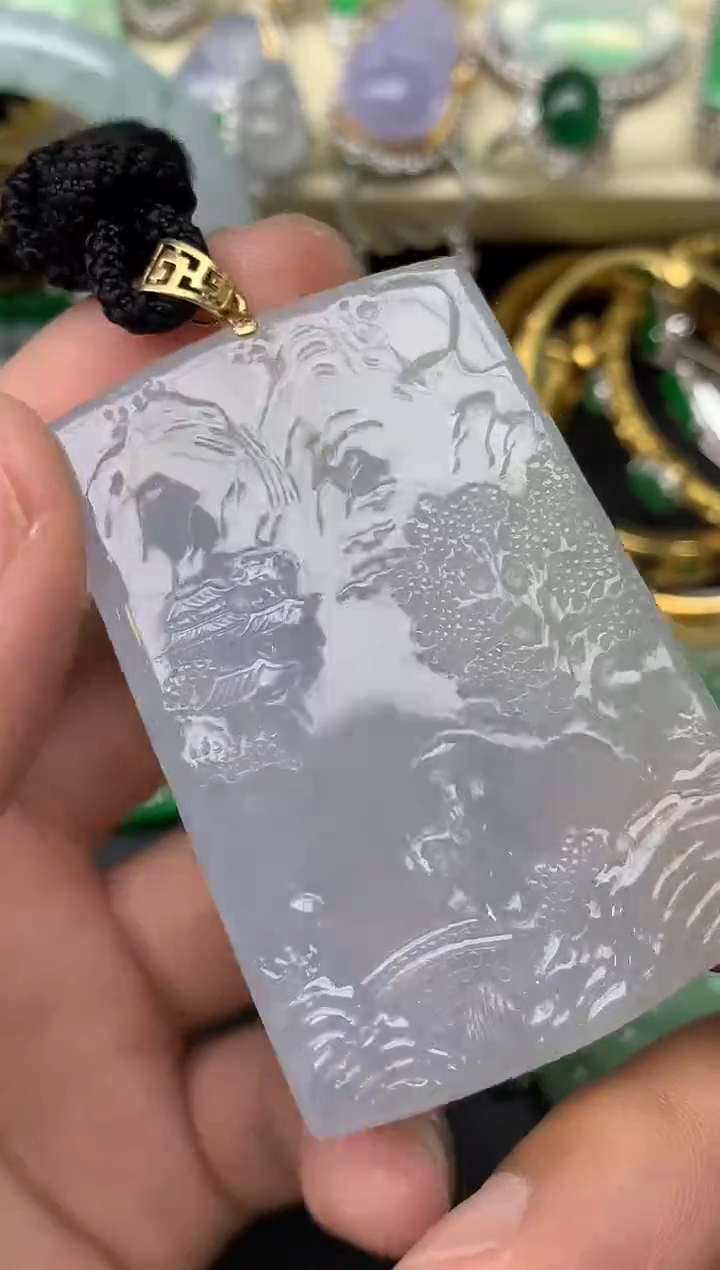 翡翠未镶嵌颈饰105-雪姐翡翠天天见