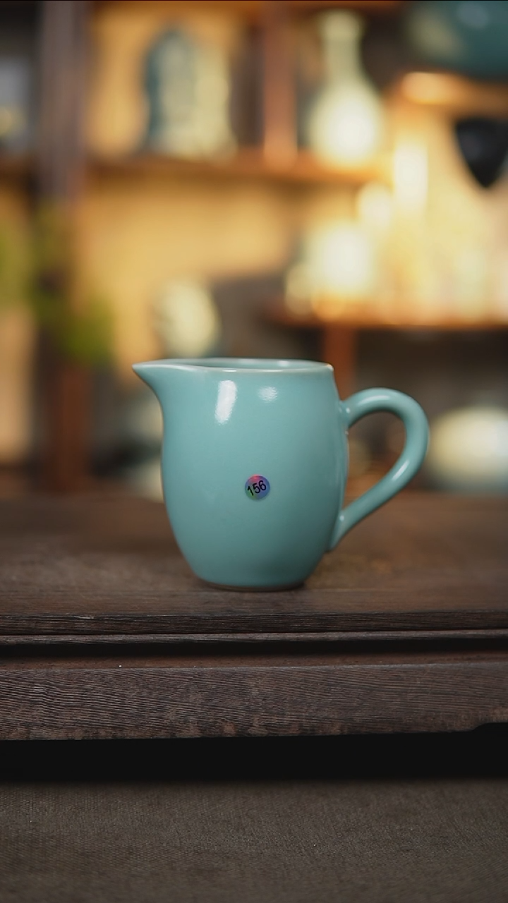 【闪购商品】杯仿古天青美人公道杯大瑕156