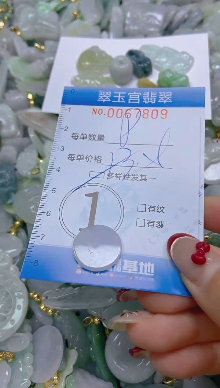 【闪购商品】翡翠颈饰未镶嵌闪购0067809多样性发其一