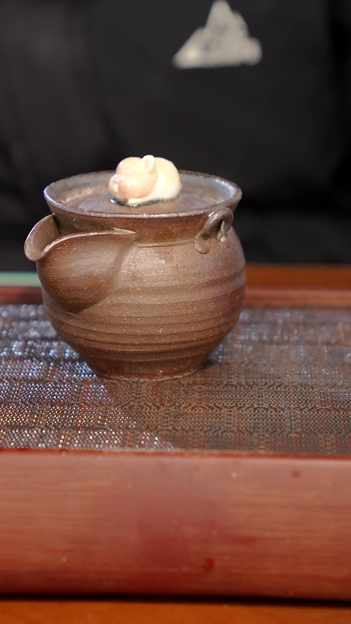 陶瓷奢瓷/瑞寅柴烧茶器（宝瓶）224瑕疵