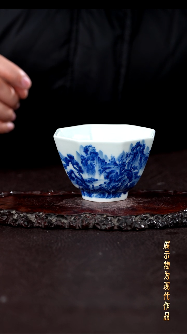 杯子瓷景德镇全手工手绘瓷器！