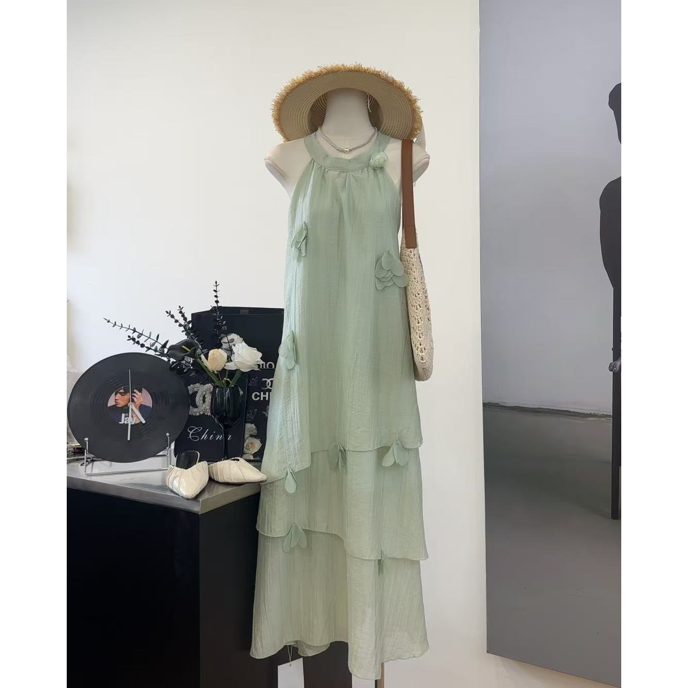 【花瓣堆堆】法式温柔连衣裙-2506