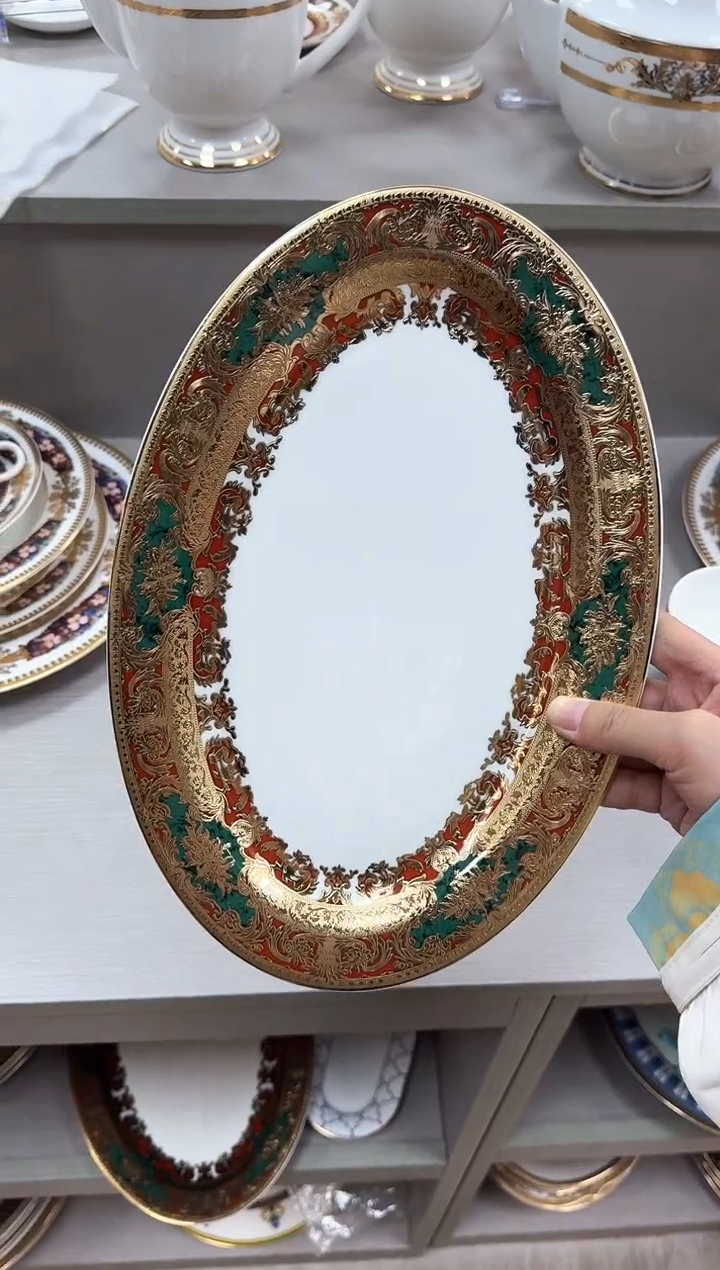 【闪购商品】瓷片12寸鱼盘 春节活动福利价