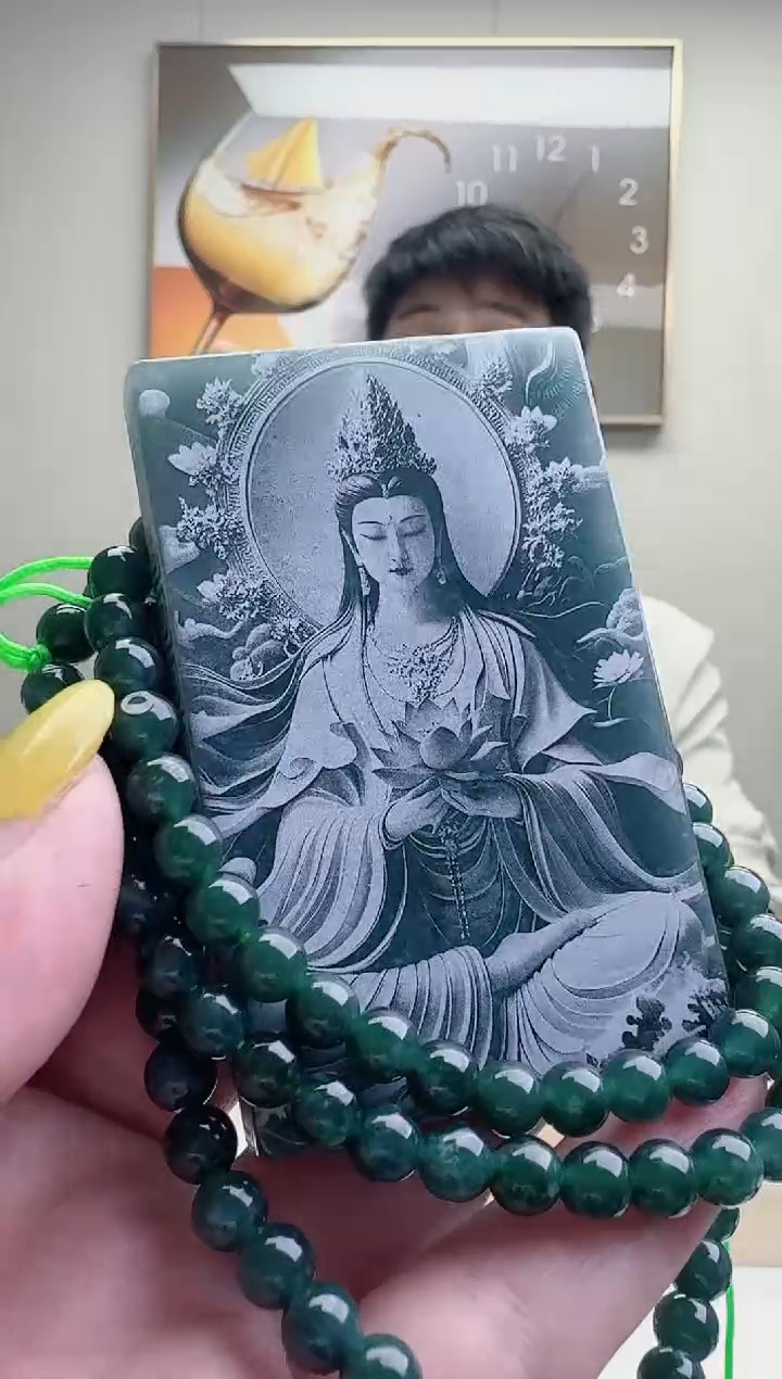 颈饰未镶嵌翡翠天然A货翡翠 多样性随机发其一