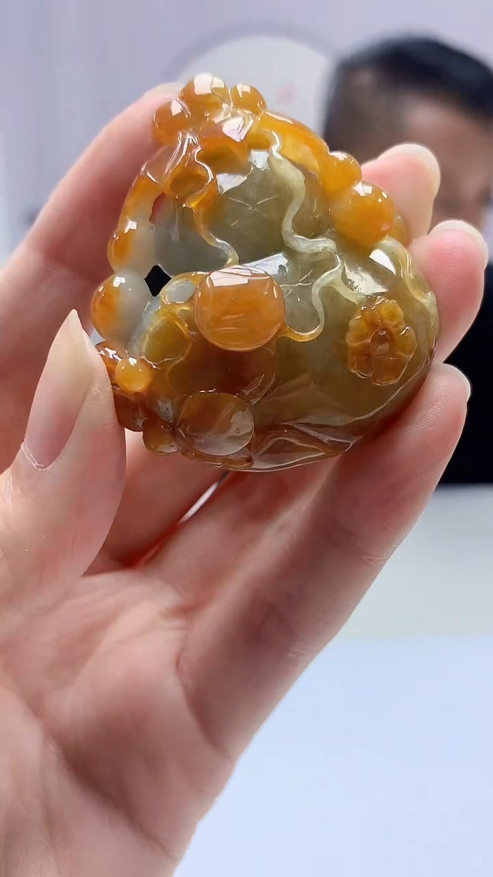 【闪购商品】定制翡翠未镶嵌4969zm-毛货挂件葫芦165