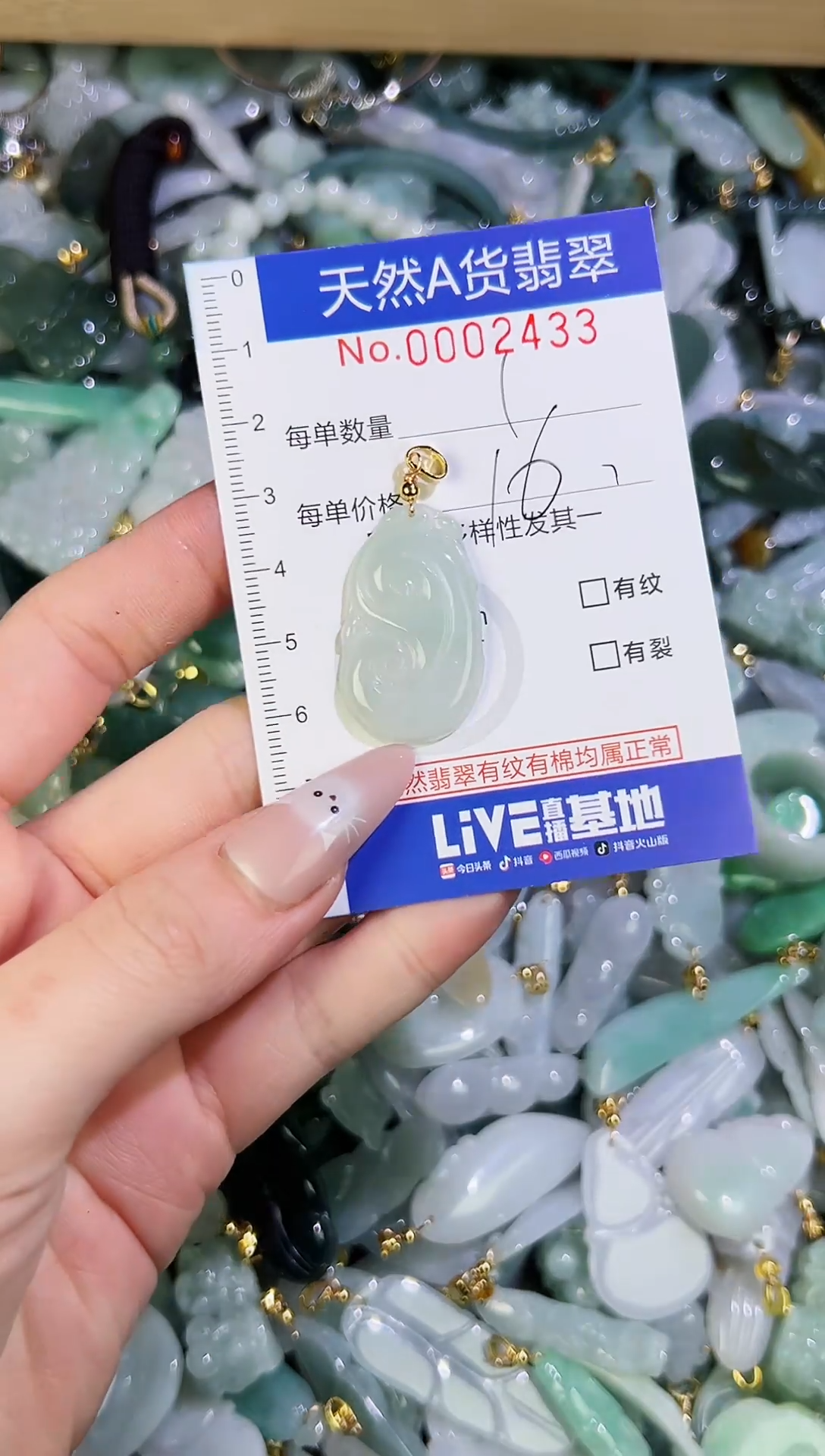 【闪购商品】翡翠颈饰未镶嵌天然翡翠A货