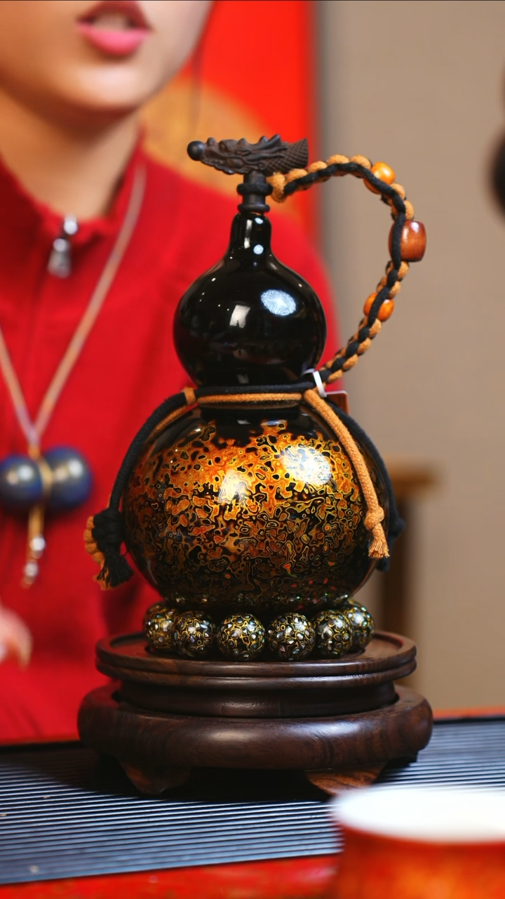 【闪购商品】JR118大师姐臻选非遗大漆酒葫芦