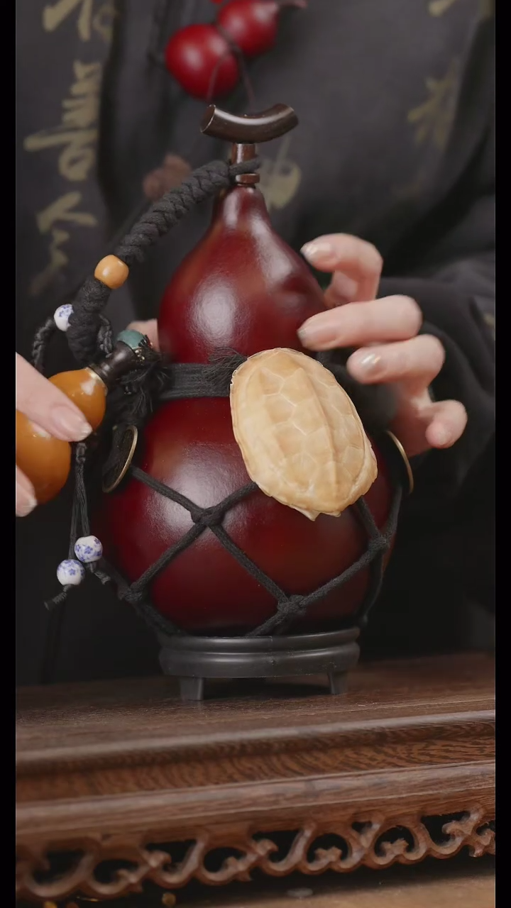 【闪购商品】285号精品天然大漆工艺防渗内胆酒葫芦~