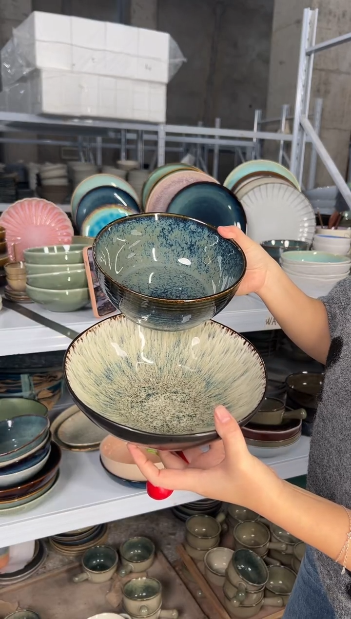 陶瓷外贸尾货瑕疵满20包邮X2 面碗组合MW/J1A