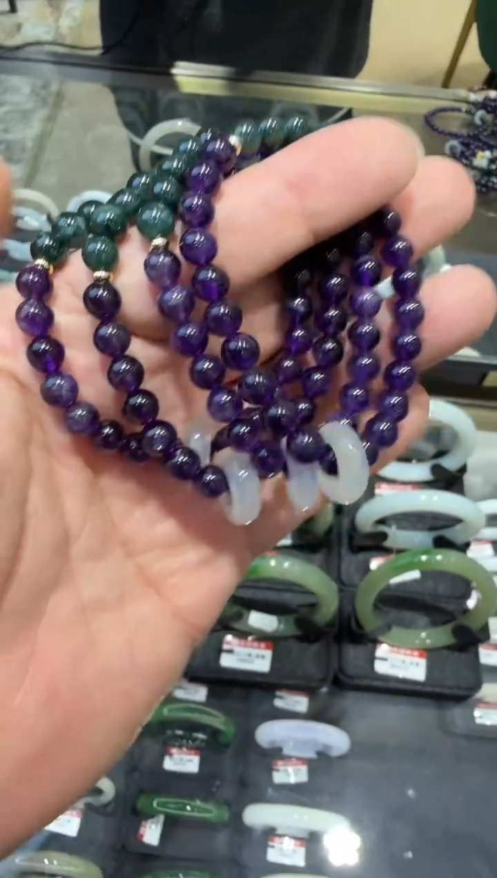 未镶嵌手链水晶多样性发一