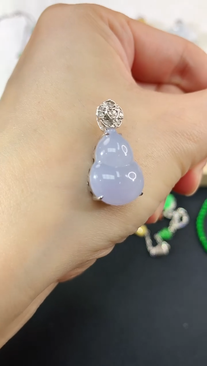 吊坠(不含链)18K金镶嵌翡翠22|2980