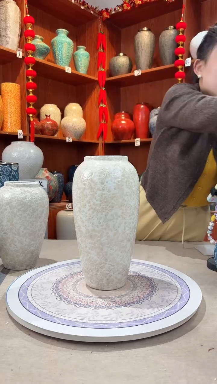 【闪购商品】瓶陶瓷花瓶 无花 茶白大号