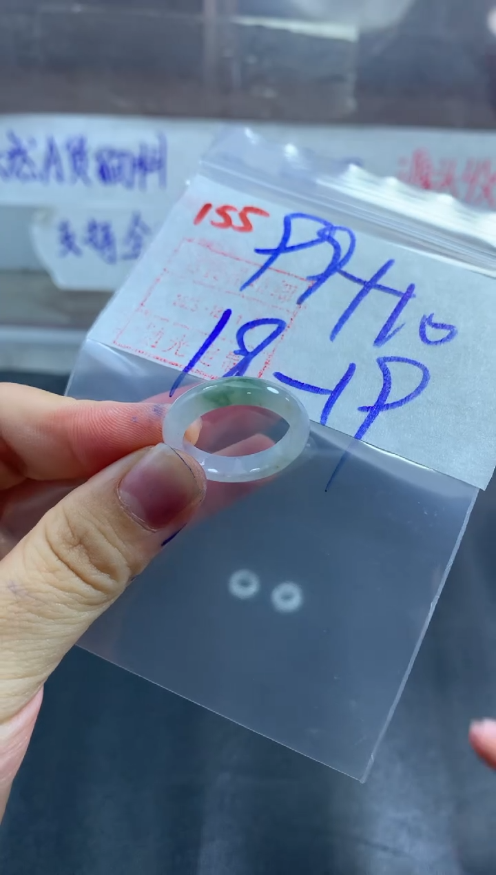 未镶嵌定制翡翠戒圈18-19#109毛货需精细抛光