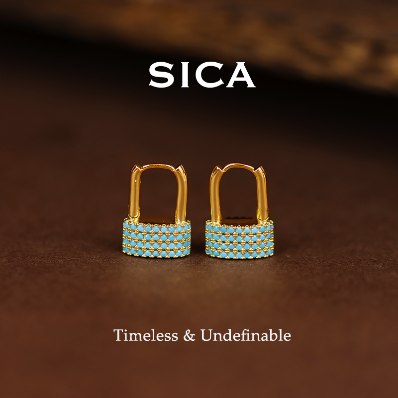 纯铜锆石耳饰 锁扣耳扣高级感耳环礼物女EH188【罗马假日】