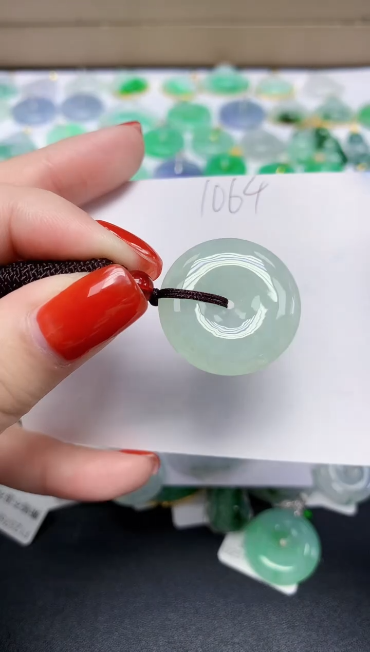 颈饰未镶嵌翡翠天然缅甸翡翠A货翡翠百元以上9元证书费自理