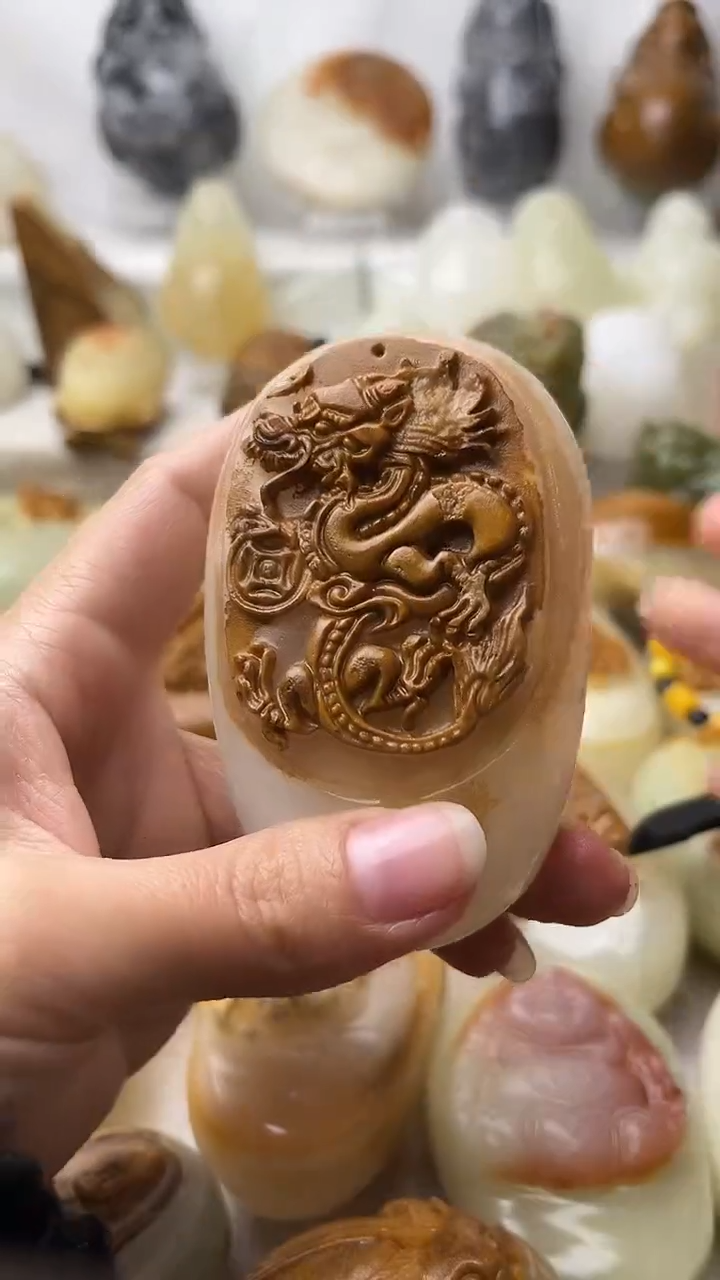 石材古青石棉纹正常不退换盘龙微瑕