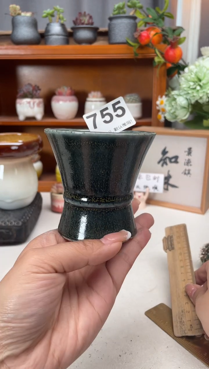 瓷片755知木小芳花盆