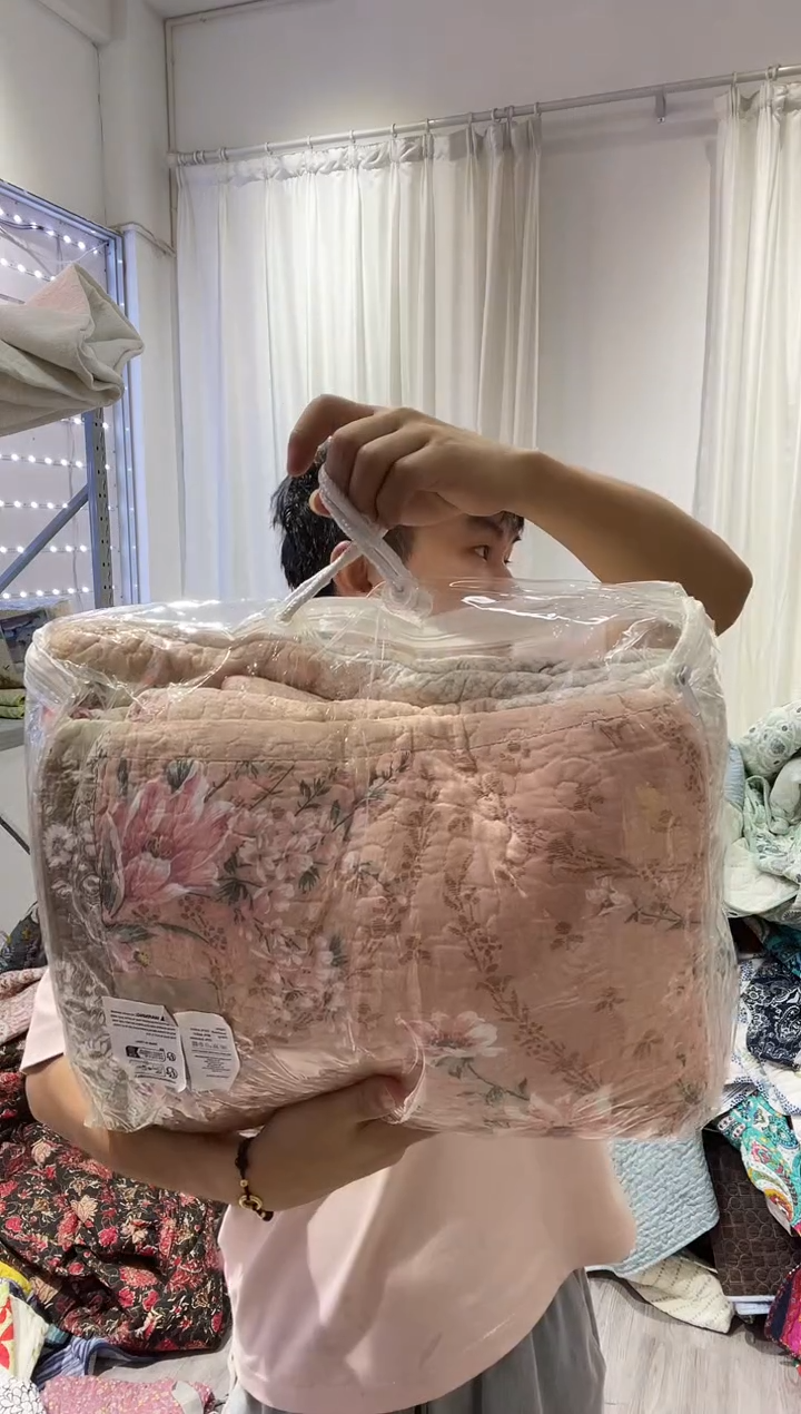 棉180*230纯棉床盖130号微瑕两件套