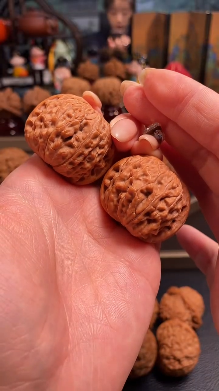 【闪购商品】文玩核桃把件K59磨盘38