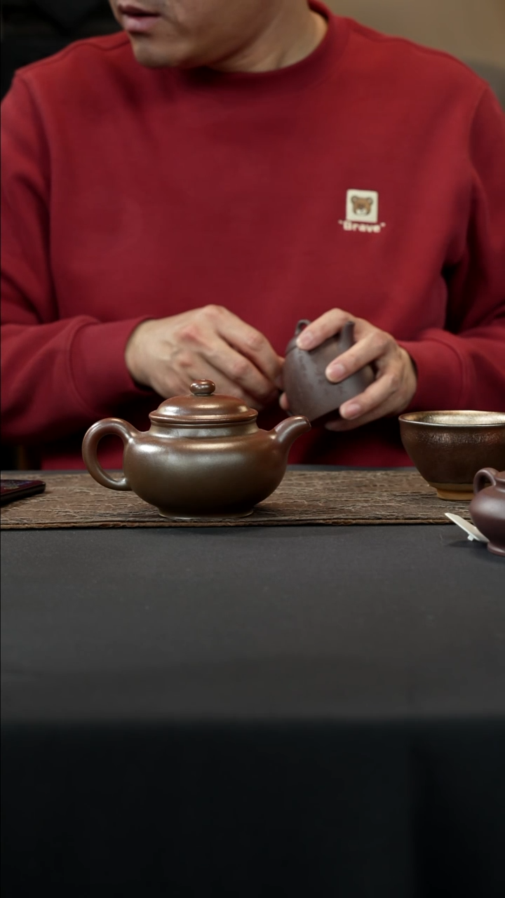 【闪购商品】紫砂茶壶全手柴烧掇只壶320cc紫泥
