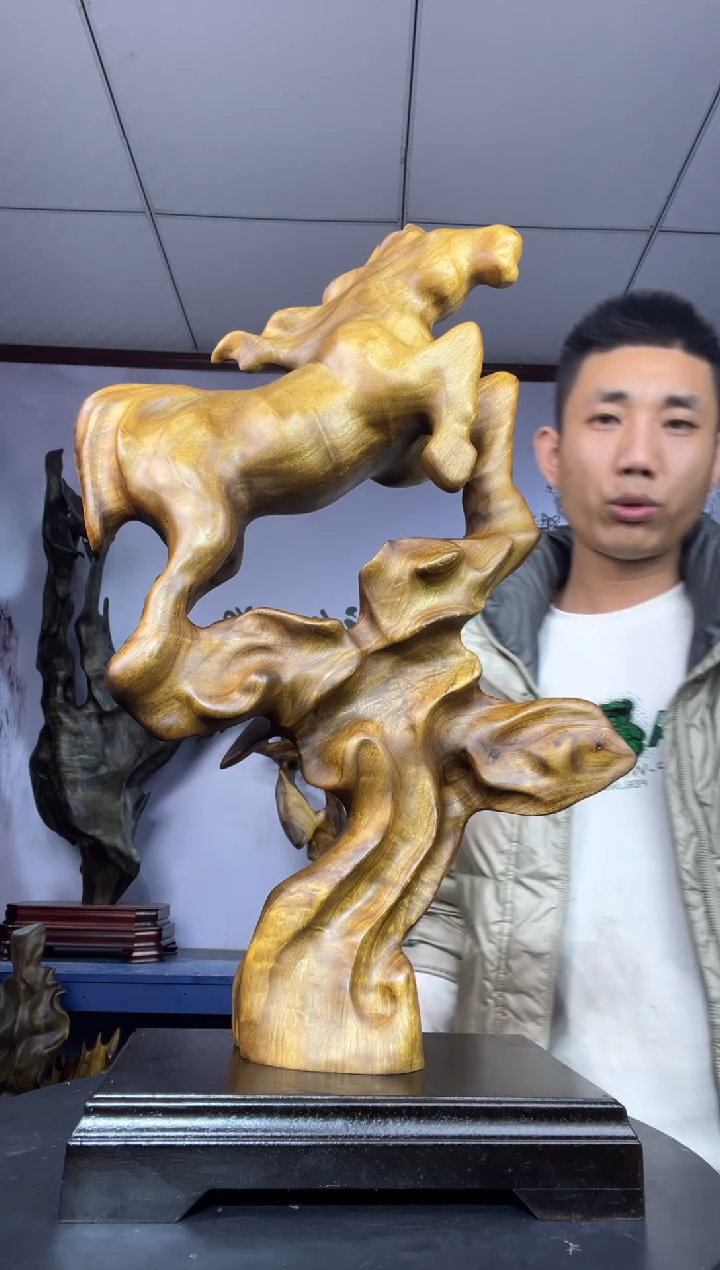 金丝楠木雕款刚****6金丝楠木工艺品摆件