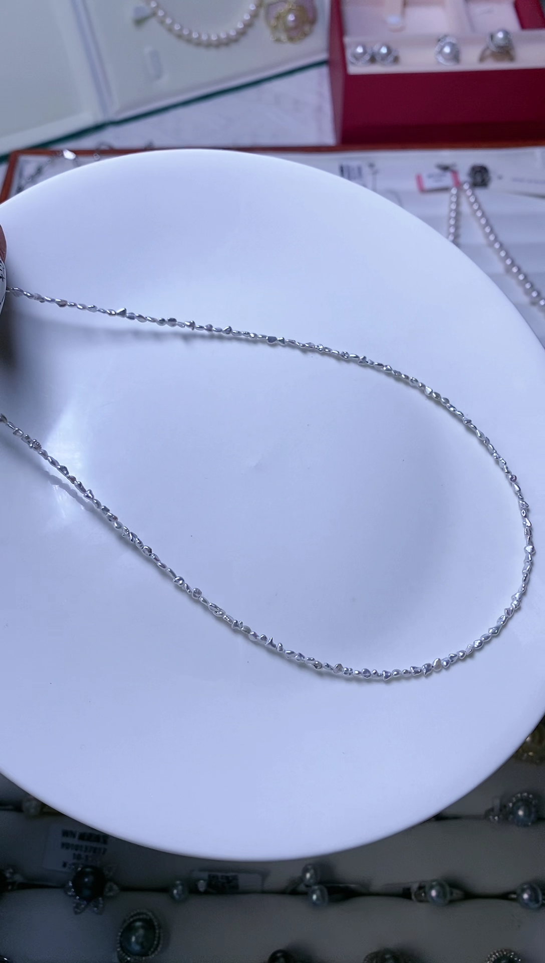 【闪购商品】海水珍珠项链银S925镶嵌001