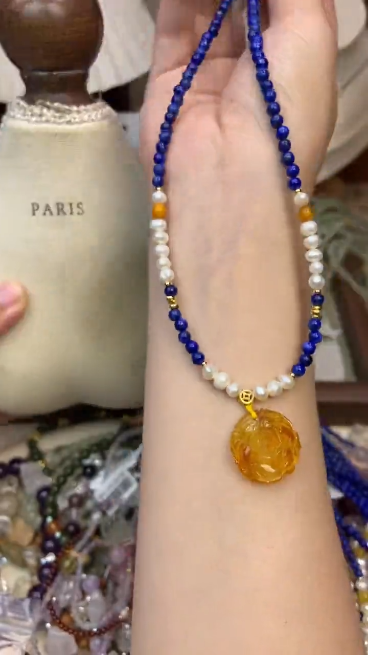 项链青金石未镶嵌143