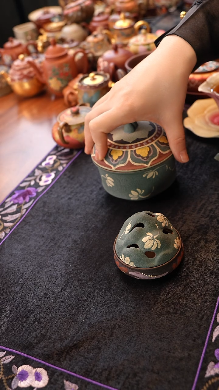 茶壶紫砂只此青绿香炉