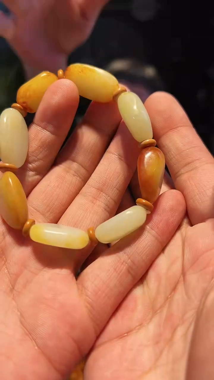 【闪购商品】和田玉手串未镶嵌单圈-大