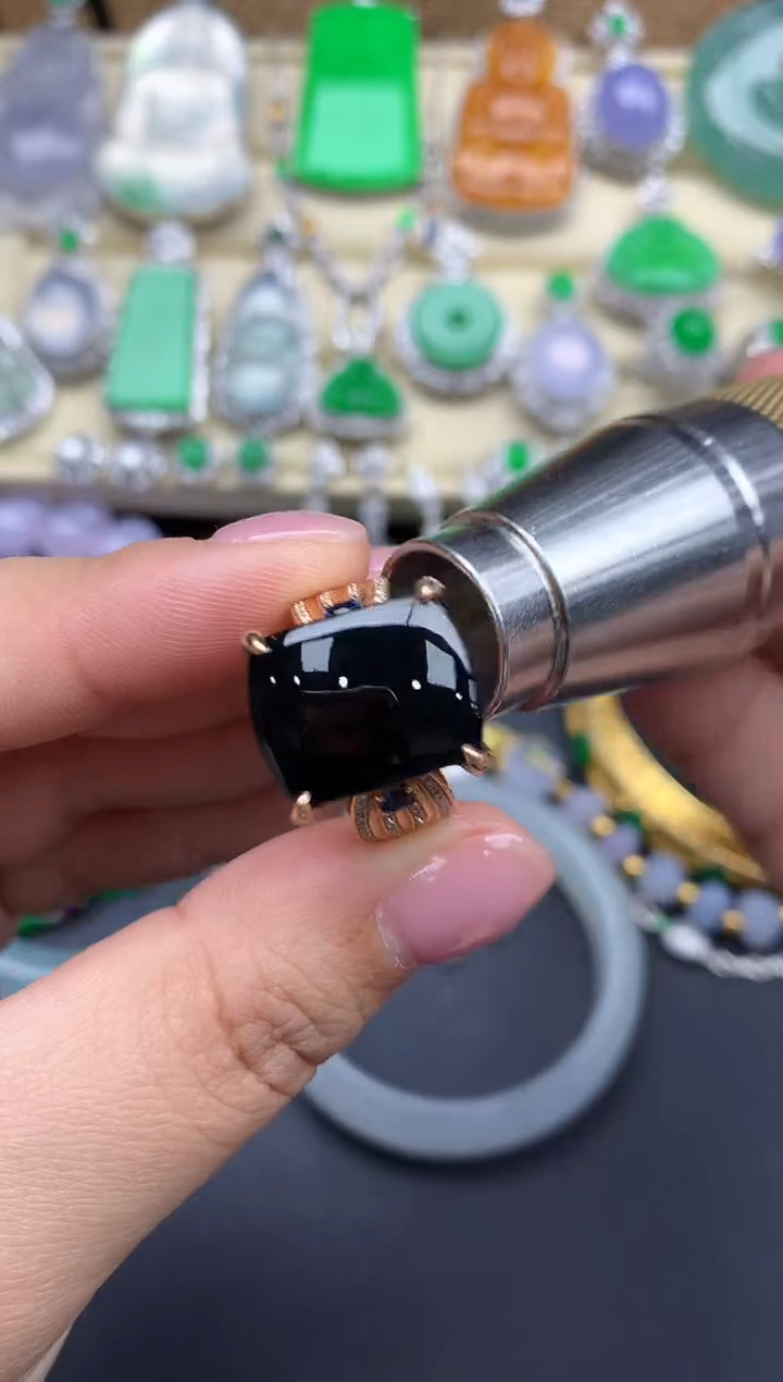 【闪购商品】翡翠戒指18K金镶嵌572-中国好珍宝