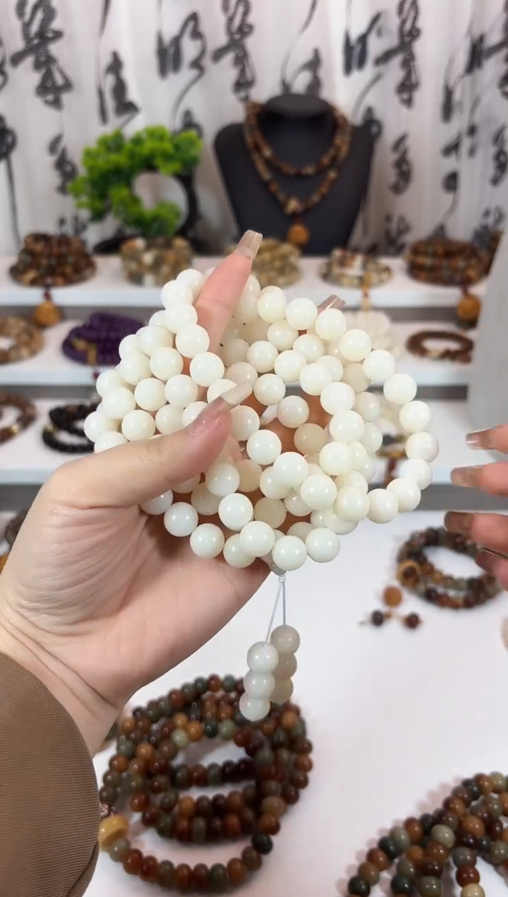 【闪购商品】菩提根/象牙果吊坠卡车12白玉菩提108颗