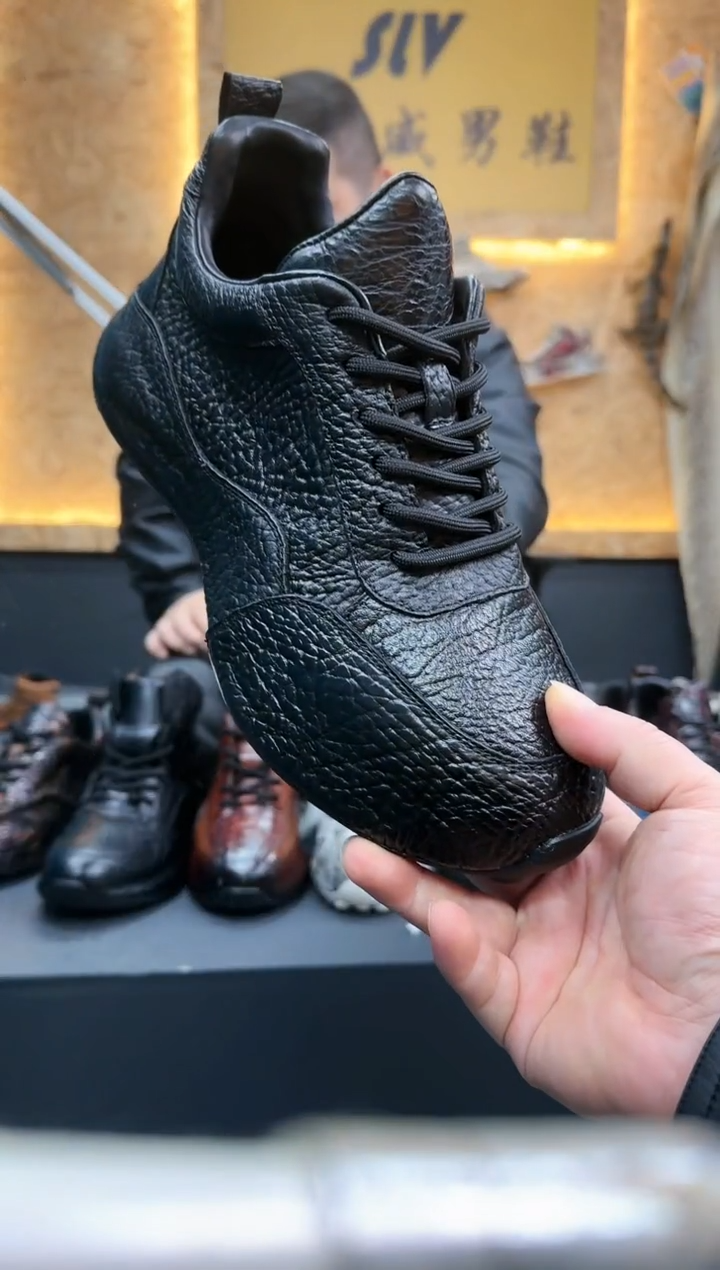 磨砂皮（牛皮）40码黑色6658