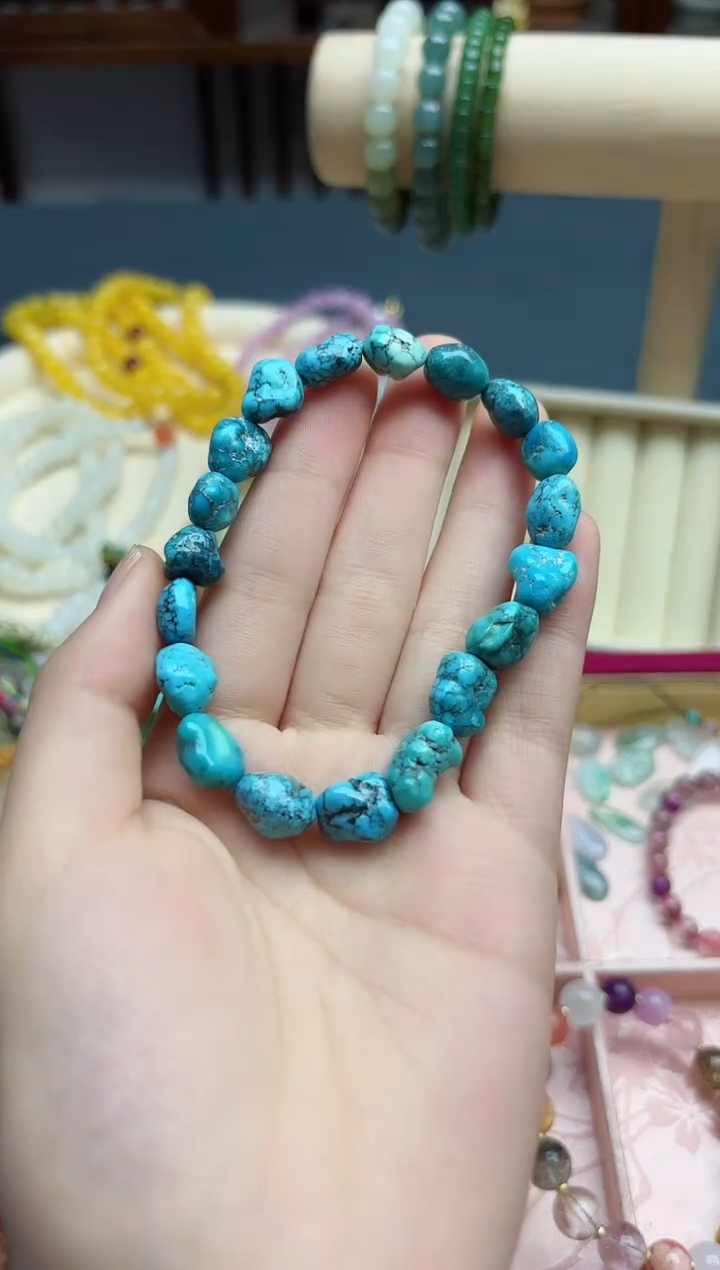 【闪购商品】绿松石手串未镶嵌松石随型手串*1 G