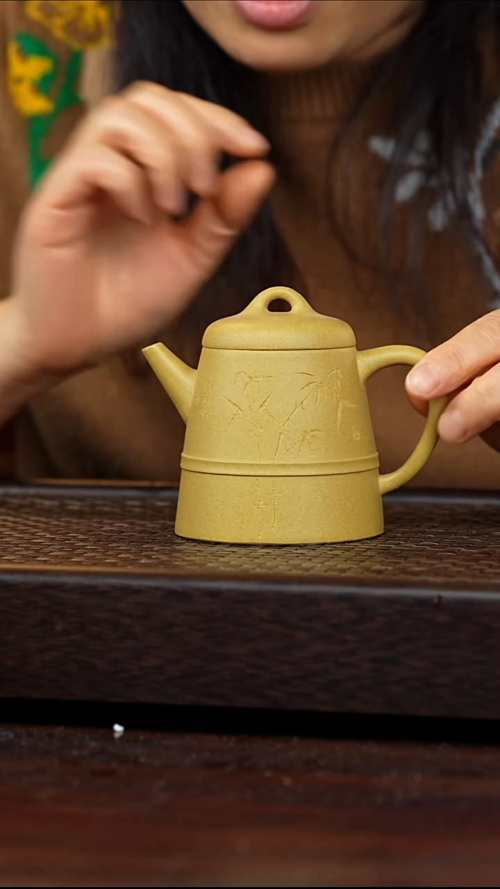 茶壶紫砂丹壶溢香紫砂壶200毫升口开裂