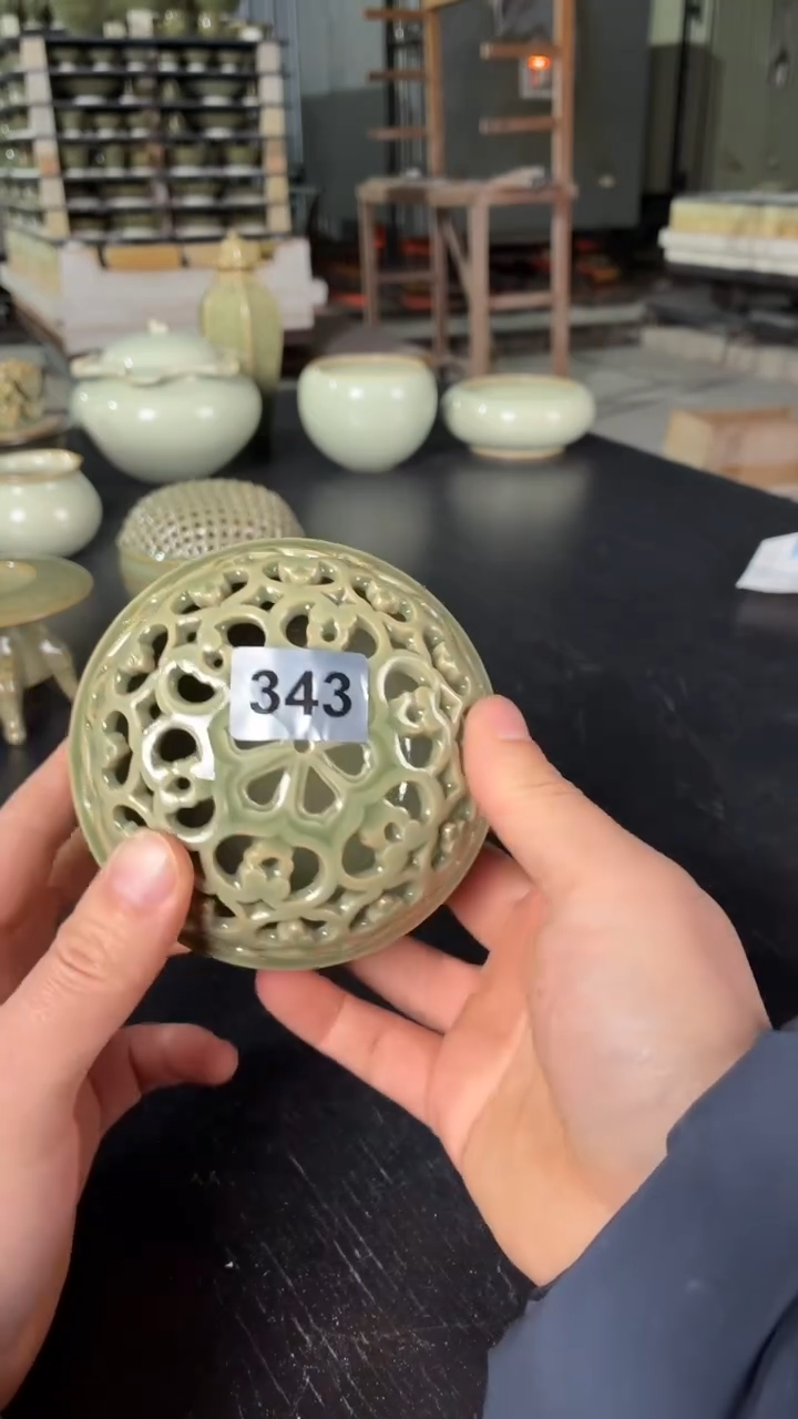 耀州窑仰山宝相香薰343