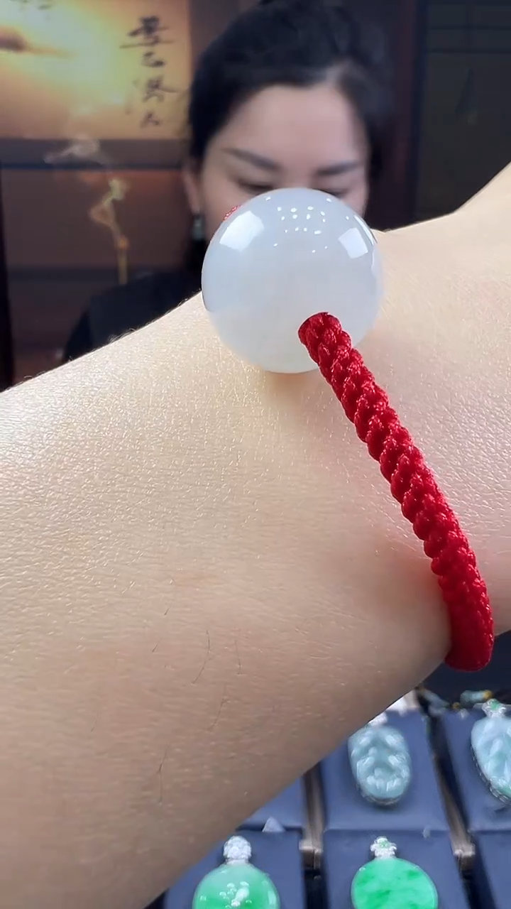 未镶嵌挂件翡翠路路通手绳