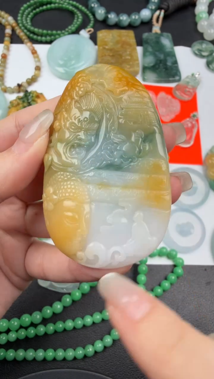 吊坠(不含链)未镶嵌翡翠翡翠饰品-251
