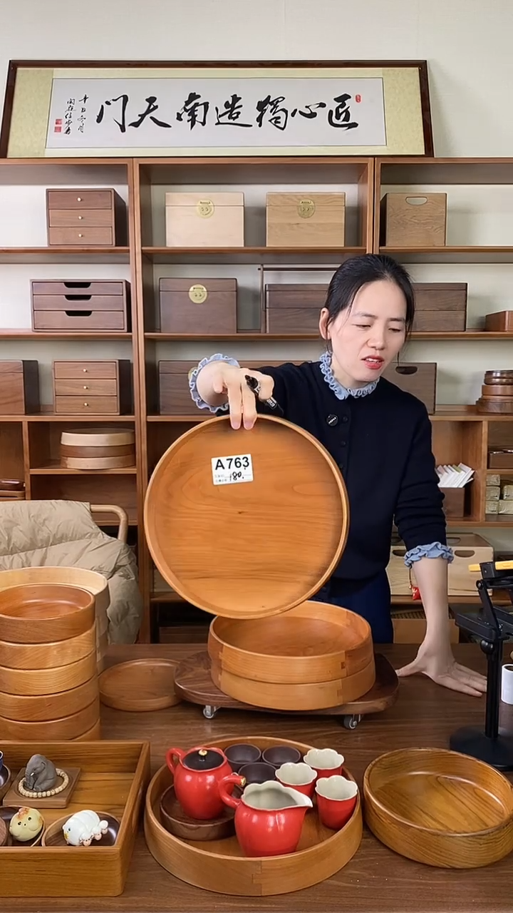 心****）A763红樱桃30cm大圆盘