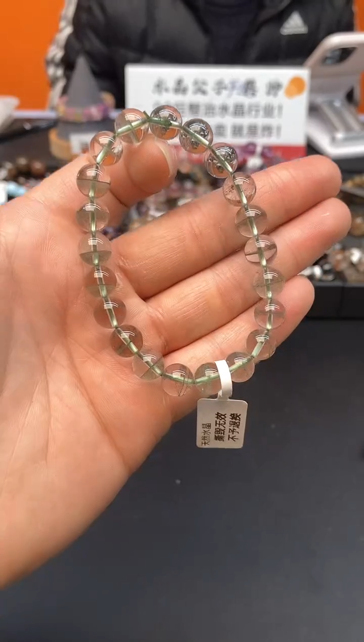【闪购商品】水晶手串未镶嵌31 绿幽灵9mm