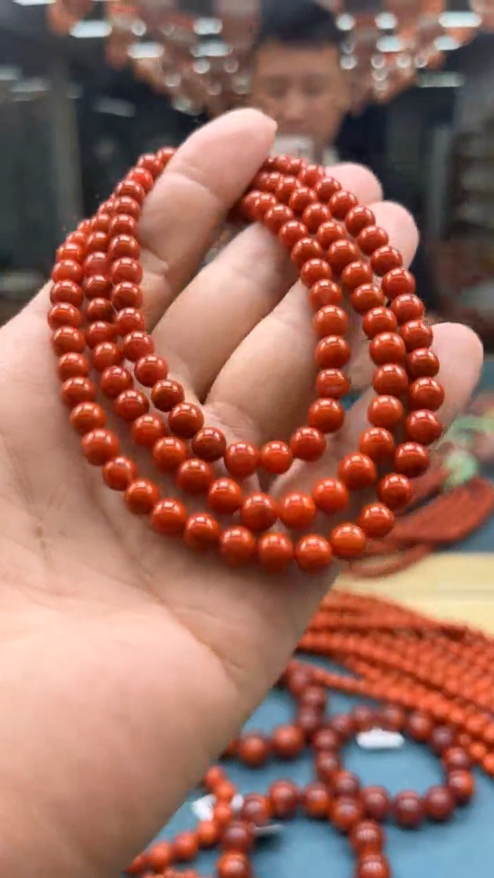【闪购商品】南红玛瑙珠链未镶嵌南红