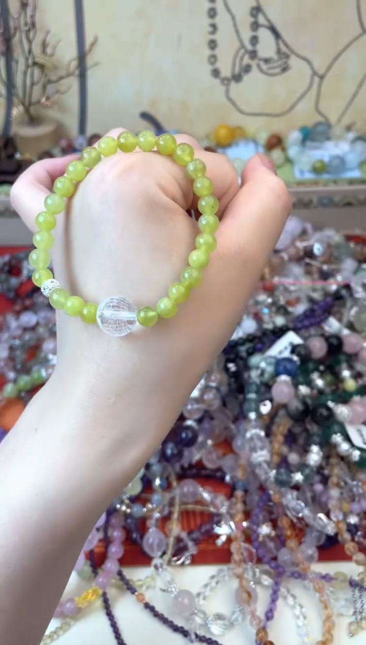 手饰岫玉未镶嵌298手串