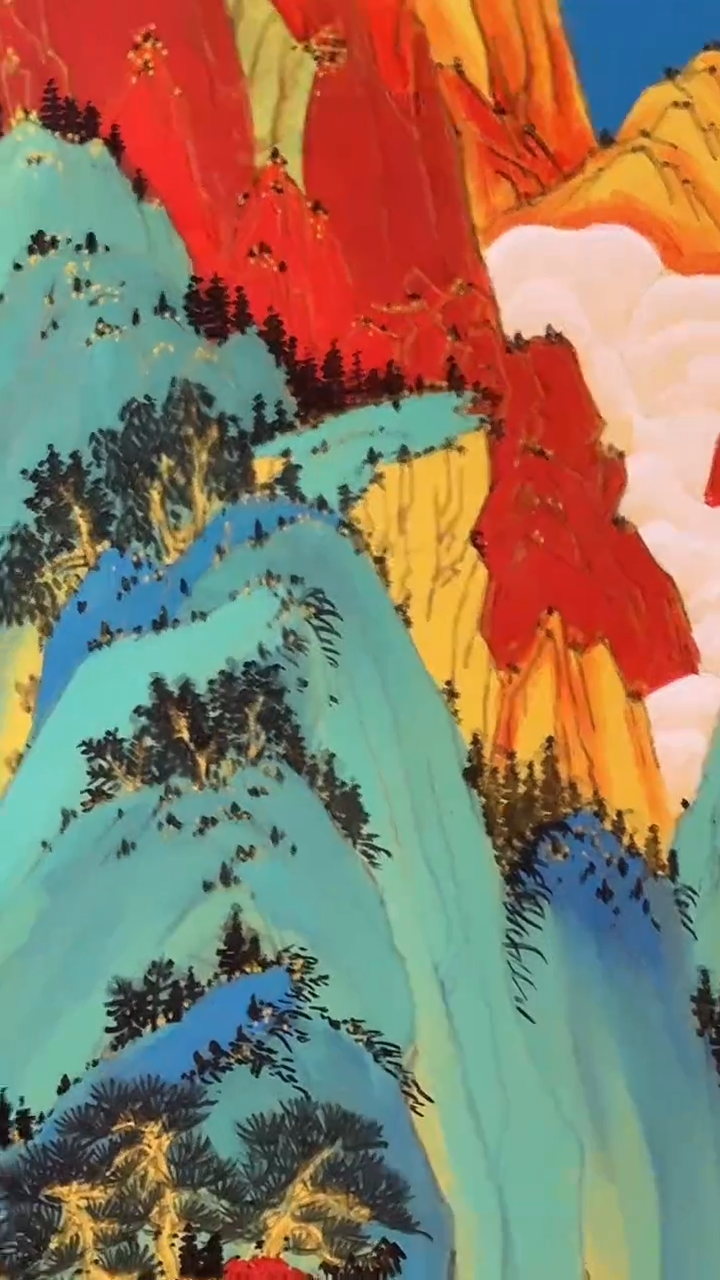 国画陈京广手绘绘画作品18-14